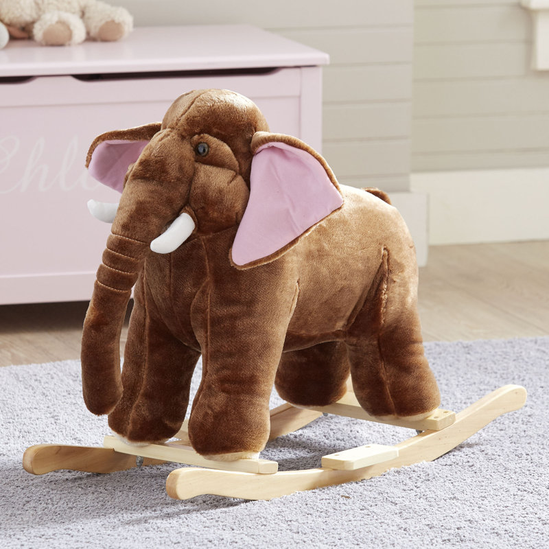elephant wooden animal rocker